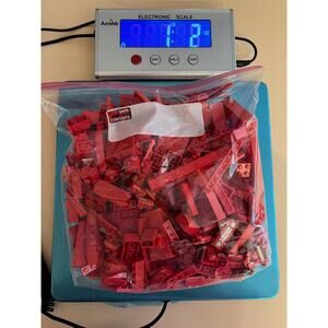 All Red Lego Pieces 1 bag = 1 lb. 2 Oz.